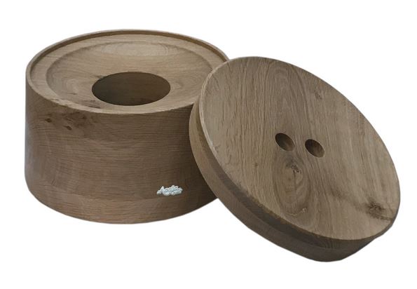Echtholzdeckel und Sockel aus Eiche flach für AcalaQuell® Mini